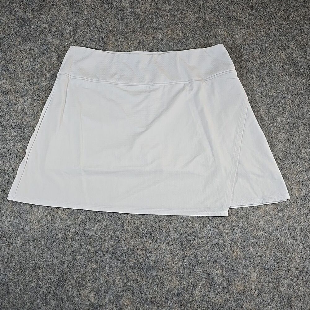 IBKUL Women's Tennis Skort White Size XL Pockets 50+ UPF Athletic Pickleball